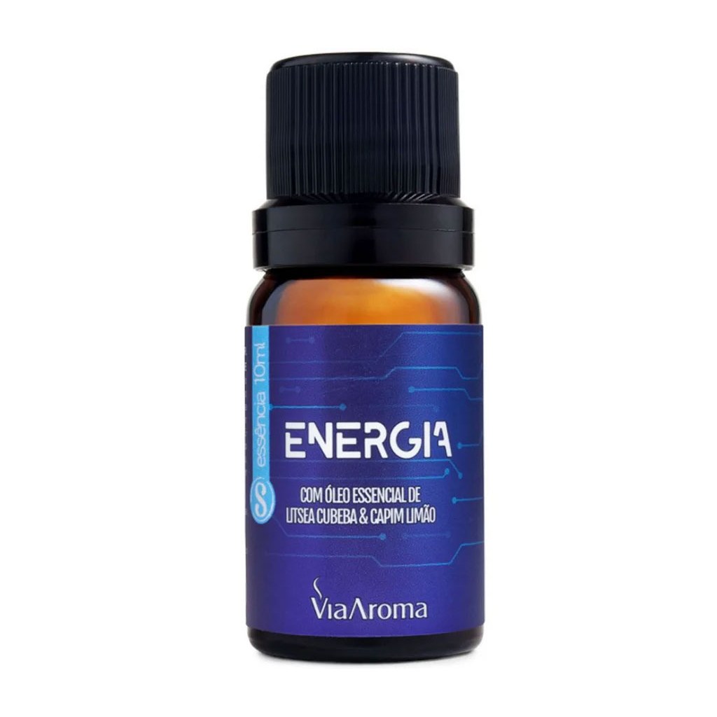 Essencia Energia (Com Litsea Cubeba e Capim Limao) 10ml Via Aroma