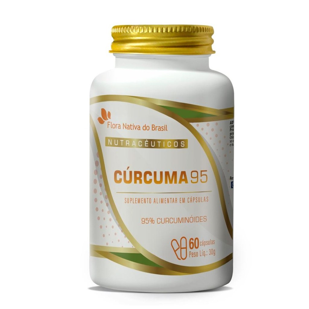 Curcuma (95% Curcumina) 500mg 60 cápsulas Flora Nativa