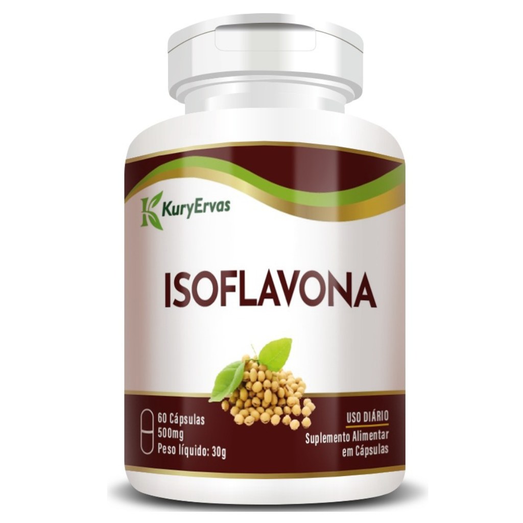 Isoflavona 500mg 60 cápsulas Kury Ervas