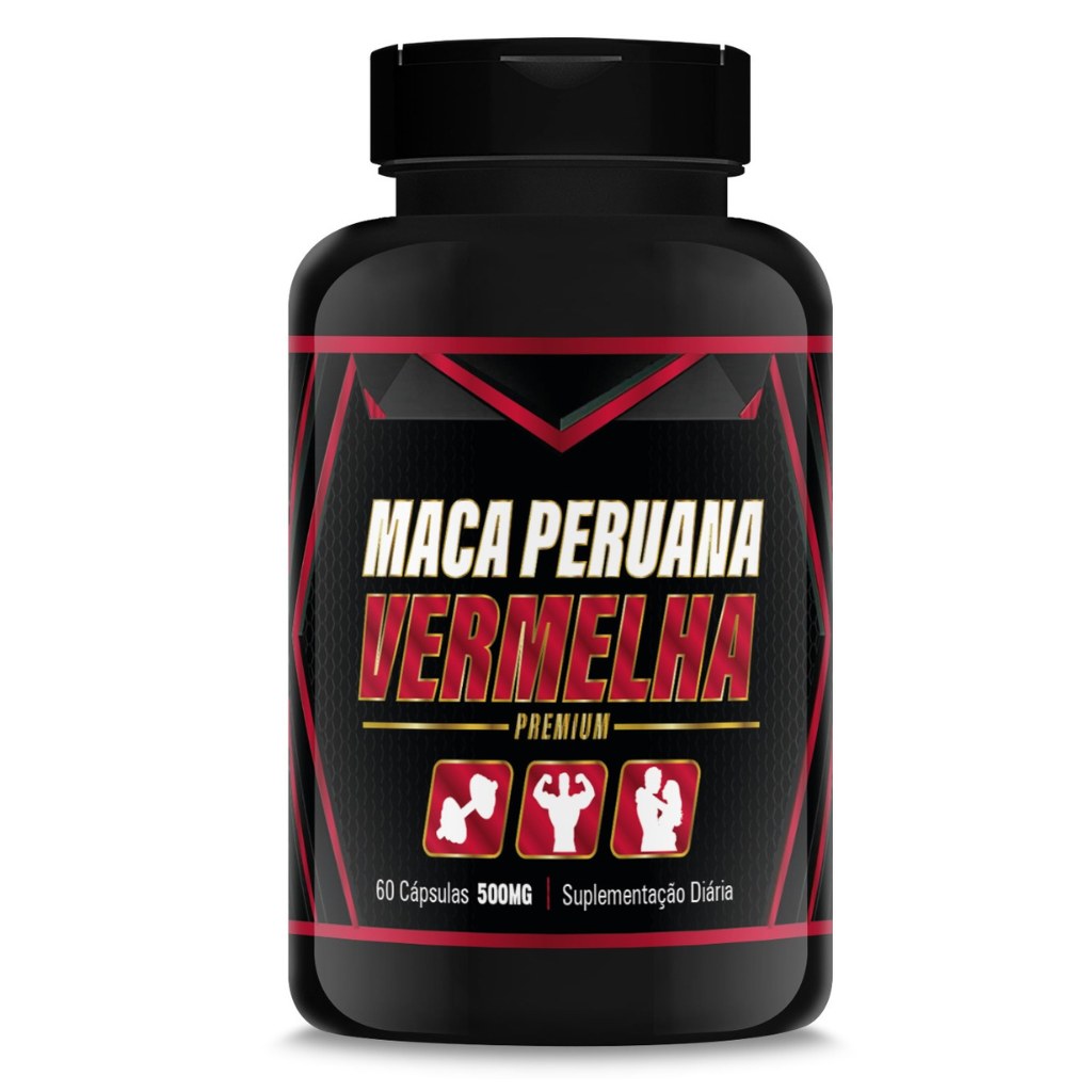 Maca Peruana Vermelha 500mg 60 cápsulas Kury Ervas
