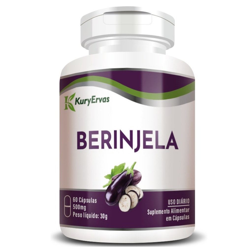 Berinjela 500mg 60 cápsulas Kury Ervas