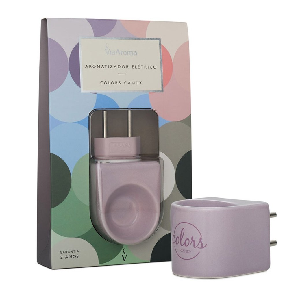 Aromatizador Eletrico Colors Lilas Via Aroma