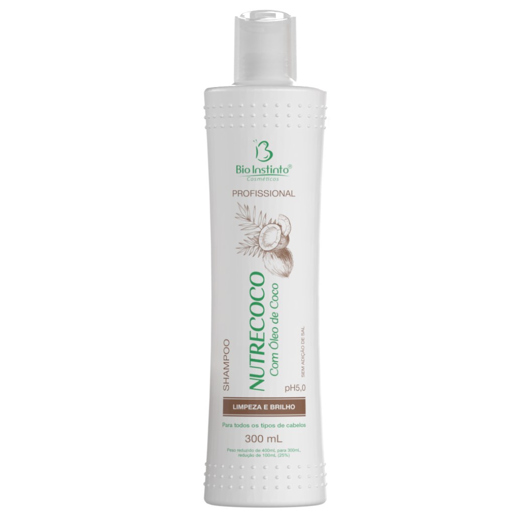Shampoo Nutrecoco - Oleo de Coco 300ml Bio Instinto