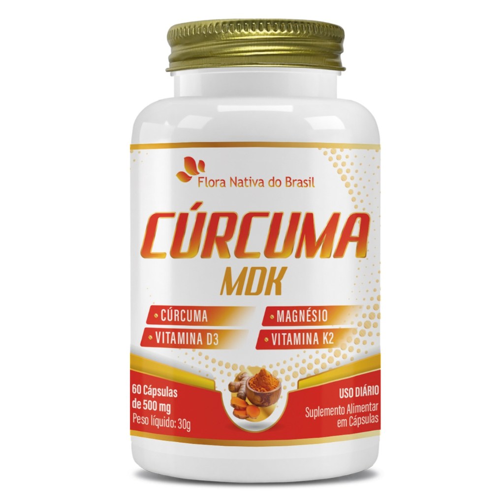Curcuma MDK 500mg 60 cápsulas Flora Nativa