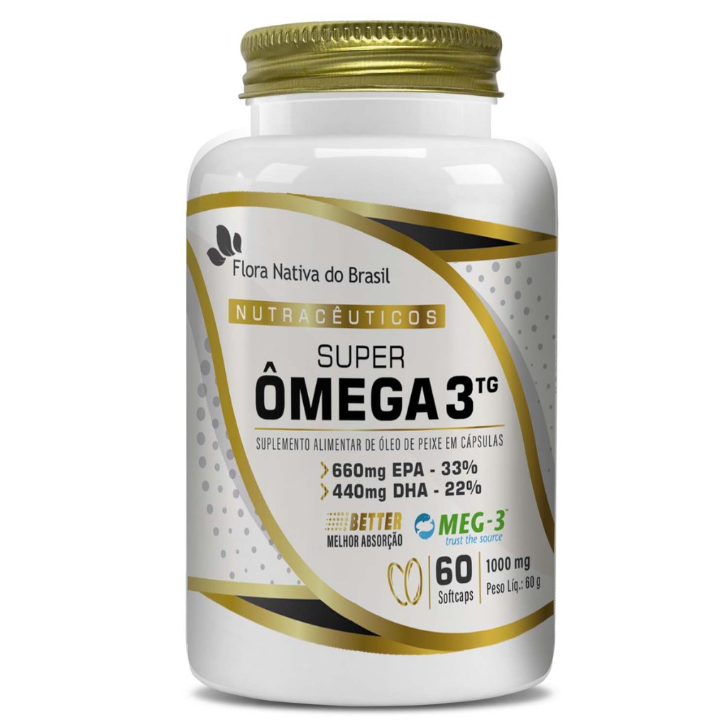 Omega 3 Super (660EPA/440DHA) 1000mg 60 softcaps Flora Nativa