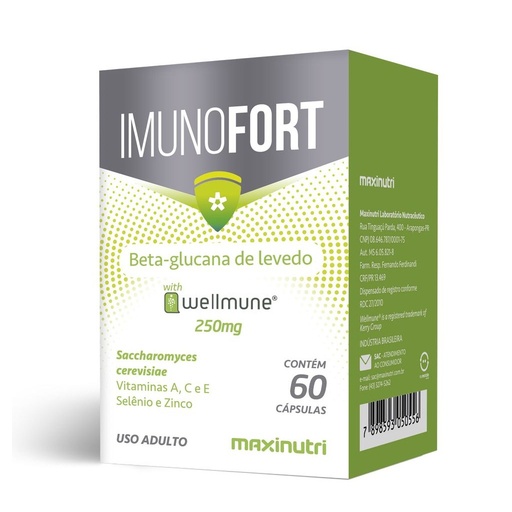 [10556] Imunofort (Wellmnune + Vitaminas) 250mg 60 cápsulas Maxinutri