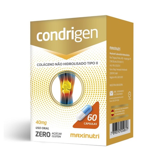 [10617] Condrigen (Colageno Tipo II) 40mg 60 cápsulas Maxinutri