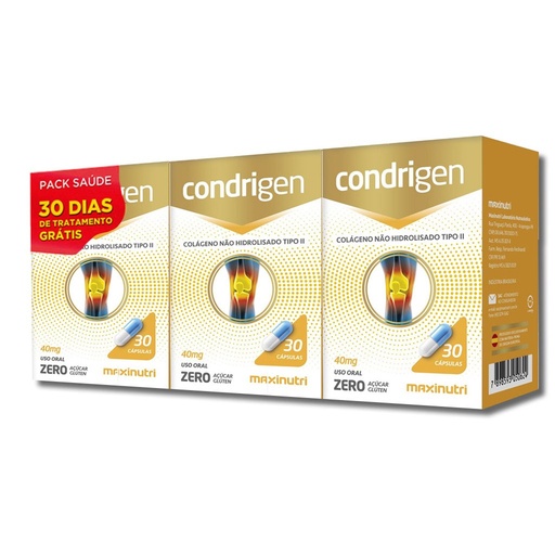 [10626] Condrigen (Colageno Tipo II) Pack Saude 40mg 60 + 30 cápsulas Maxinutri