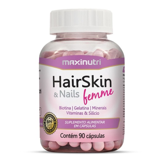 [10825] Hairskin Femme 600mg 90 cápsulas Maxinutri
