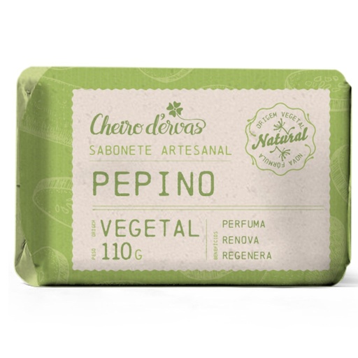 [1100] Sabonete Pepino Natural 110g Cheiro D'ervas