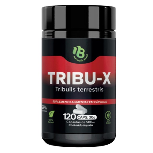[11021] Tribu X - Tribulus Terrestris 63% Saponinas - 500mg 120 cápsulas Naturalis Brasil