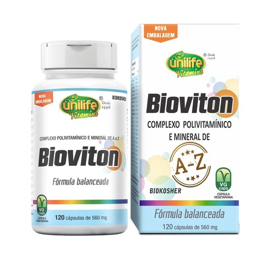 [1134] Bioviton Polivitaminico 560mg 120 cápsulas Unilife