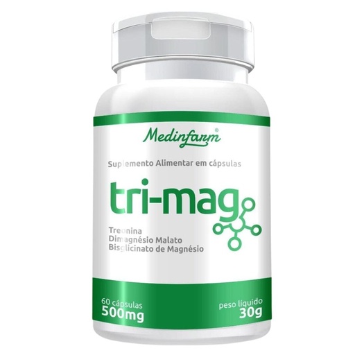 [1151] Trimag (Treonato + Quelato + Dimalato) 500mg 60 cápsulas Medinfarm - Genesis