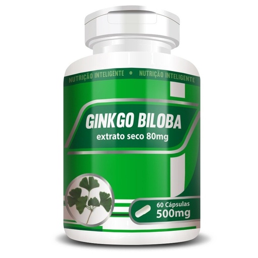 [23778] Ginkgo Biloba (Extrato Seco 80 mg) 500mg 60 cápsulas RN Suplementos