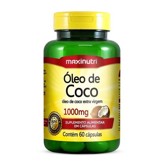 [245] Oleo de Coco 1000mg 60 cápsulas Maxinutri