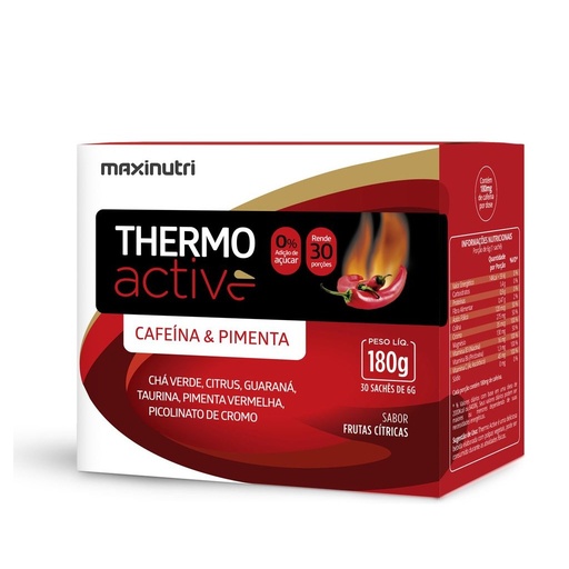 [2482] Thermo Active Termogenico - Frutas Citricas - 30x6g Sache Maxinutri