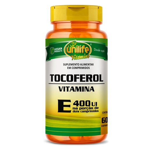 [2568] Vitamina E - Tocoferol - 1000mg 60 cápsulas Unilife