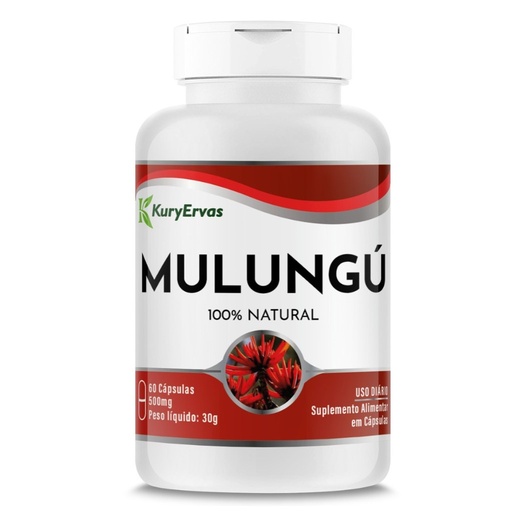 [2833] Mulungu 500mg 60 cápsulas Kury Ervas