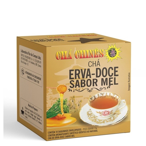 [284] Cha Erva Doce com Mel 10g Cha Chines