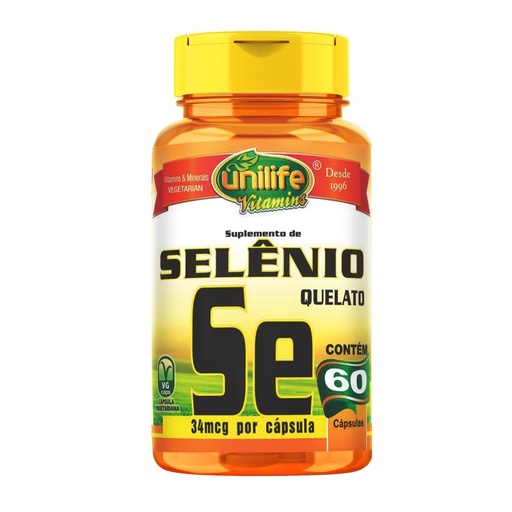 [2957] Selenio Quelato 500Mg 60 cápsulas Unilife