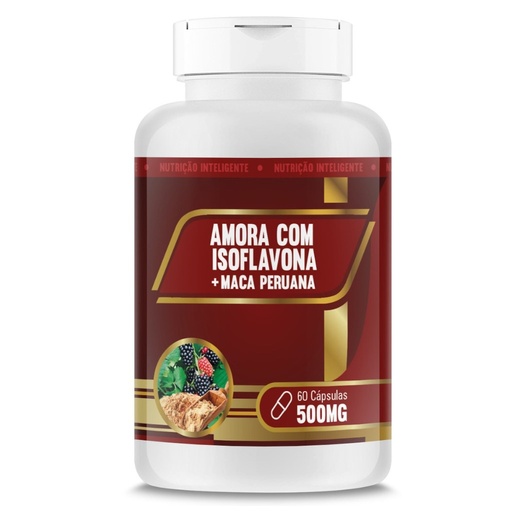 [3011] Amora com Isoflavona + Maca Peruana 500mg 60 cápsulas RN Suplementos