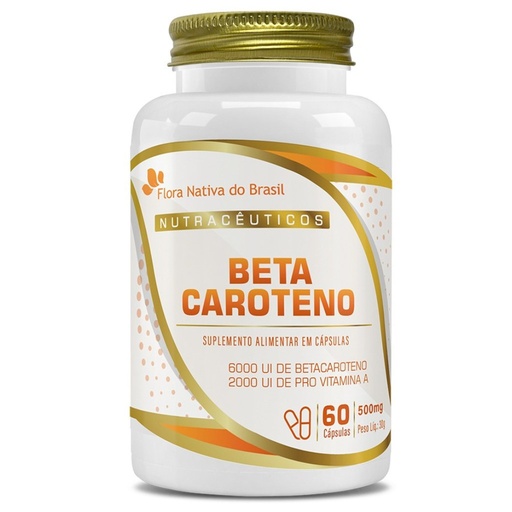 [3019] Betacaroteno 500mg 60 cápsulas Flora Nativa