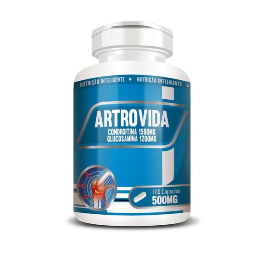 [3044] Artrovida (Condroitina e Glucosamina) 500mg 180 cápsulas RN Suplementos