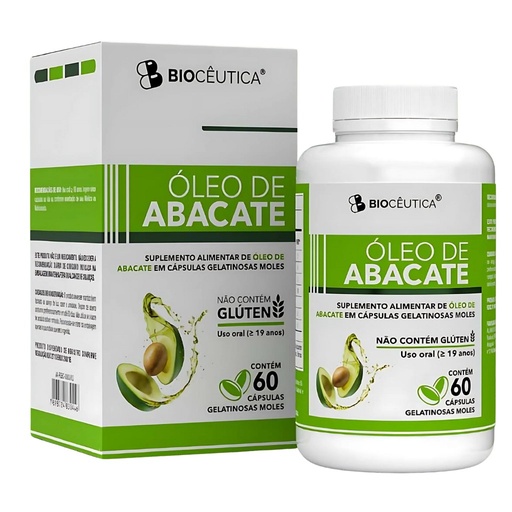 [30446] Oleo de Abacate 1350mg 60 cápsulas Bioceutica