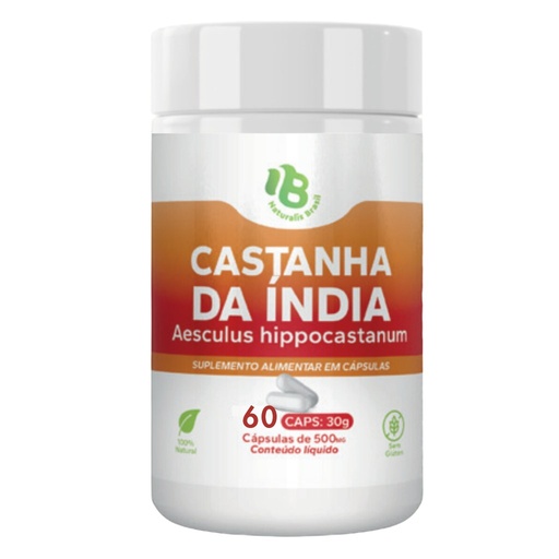 [3219] Castanha da India 500mg 60 cápsulas Naturalis Brasil