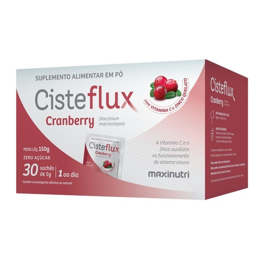 [3304] Cisteflux - Composto com Cranberry em Sache - 30x5g Maxinutri