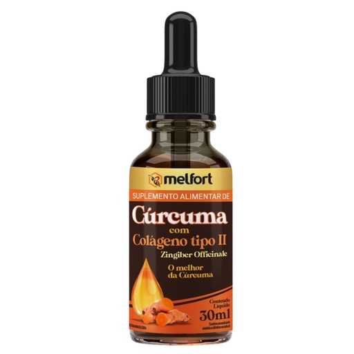 [33682] Curcuma em gotas com Colageno tipo II 30ml Melfort