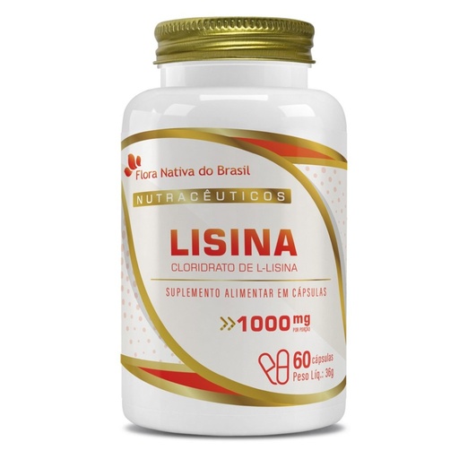 [3613] L-Lisina 1000mg 60 cápsulas Flora Nativa