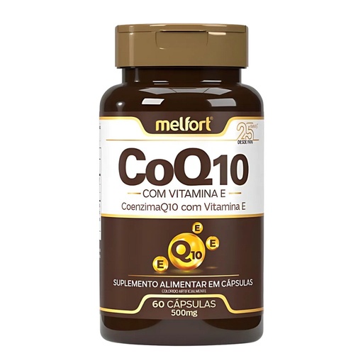 [4221] Coenzima Q10 (50mg) com Vitamina E 500mg 60 cápsulas Melfort