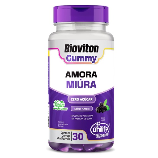 [4401] Amora Miura BioViton 2500mg 30 gomas Sabor Amora Unilife