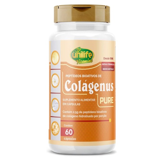 [4507] Colageno Pure Hidrolisado 450mg 60 cápsulas Unilife