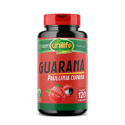 [4522] Guarana 500mg 120 cápsulas Unilife