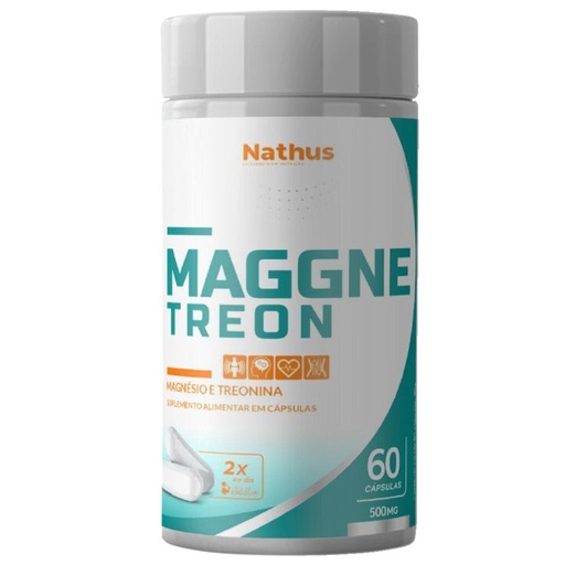 [48100] Magnesio Treonato - Maggne Treon 400mg 60 cápsulas Nathus