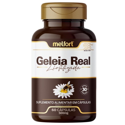 [4849] Geleia Real Liofilizada 500mg 60 cápsulas Melfort