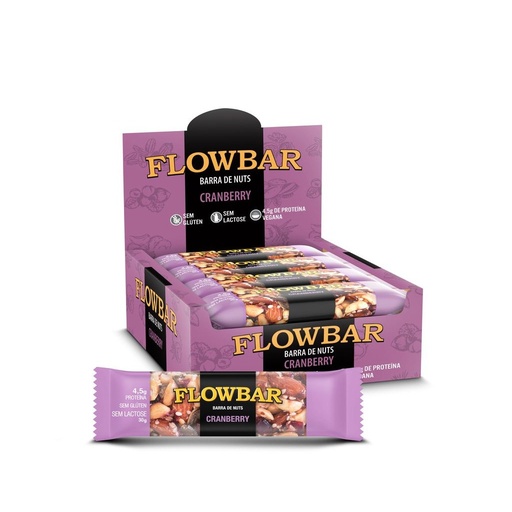 [487] Barra de Nuts Cranberry 12un/30g Flowbar