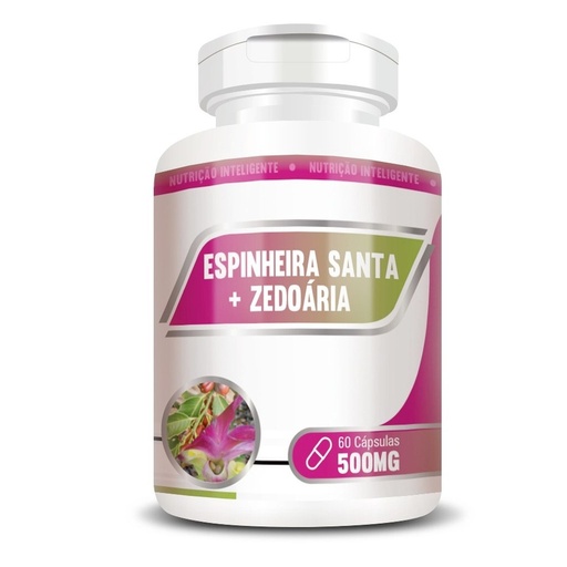 [50240] Espinheira Santa com Zedoaria 500mg 60 cápsulas RN Suplementos