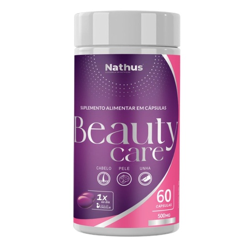 [5169] Beauty Care - Biotina, Colágeno II, Zinco e Vitamina A - 400mg 60 cápsulas Nathus