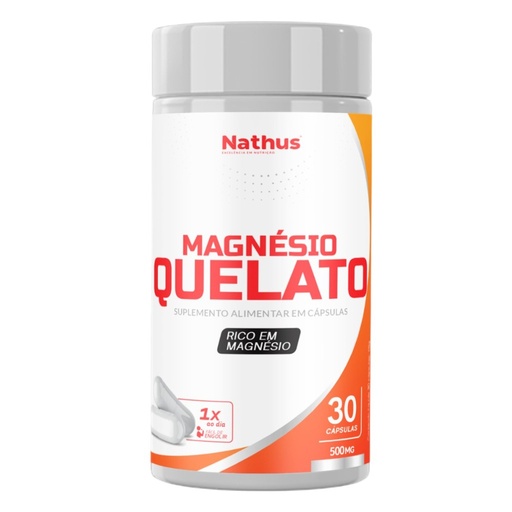 [5176] Magnesio Quelato concentrado 500mg 30 cápsulas Nathus