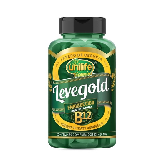 [53070] Levegold com Vitamina B12 450mg 450 comprimidos Unilife