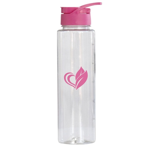 [53157] Garrafa Cristal 600ml Tampa Rosa Twist