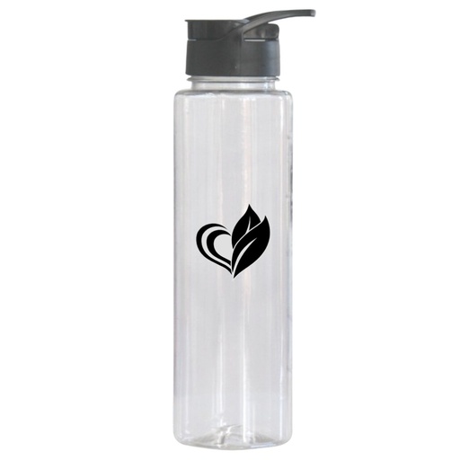 [53270] Garrafa Cristal 600ml Tampa Preta Twist