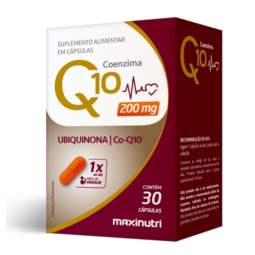 [53519] Coenzima Q10 Gold - 200mg CoQ10 - 30 cápsulas Maxinutri