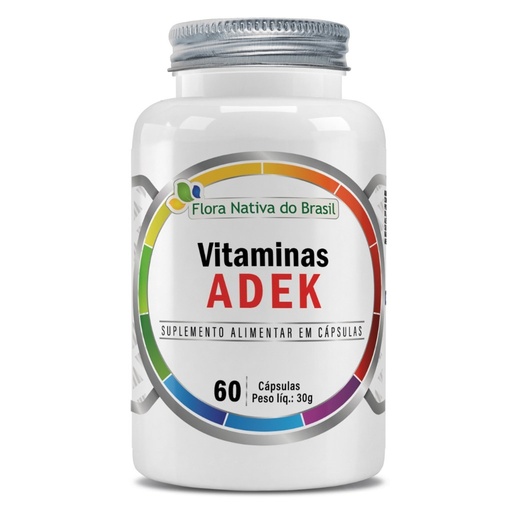 [5923] Vitaminas ADEK 500 mg 60 cápsulas Flora Nativa