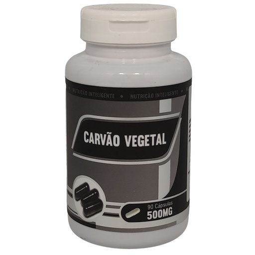 [6083] Carvao Vegetal Ativado 500mg 90 cápsulas RN Suplementos