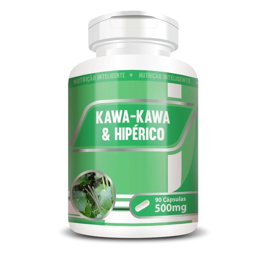 [629] Kawa Kawa com Hiperico 500mg 60 cápsulas RN Suplementos
