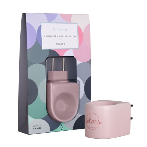 [65480] Aromatizador Eletrico Colors Rosa Via Aroma